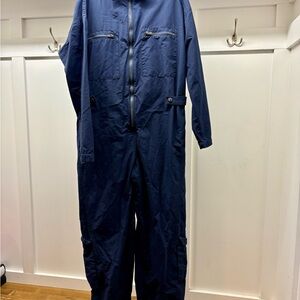 Free People Movement Navy Blue Jumpsuit with Zipper